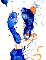 childhood footprint painting.thumbnail A taste of childhood