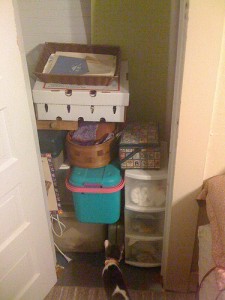 Closet filled semi organized CC programwitch Closet filled semi organized CC programwitch 225x300 To hoard or not to hoard: what saves money?